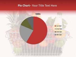 Fruit And Vegetables In The Basket PowerPoint Template