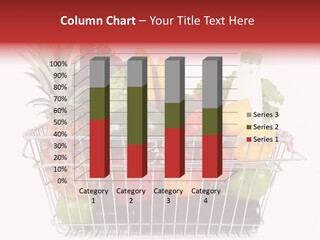 Fruit And Vegetables In The Basket PowerPoint Template