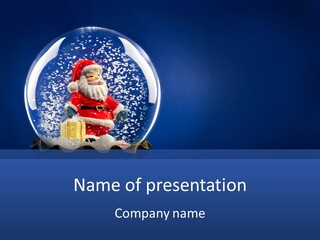 Christmas Crystal PowerPoint Template