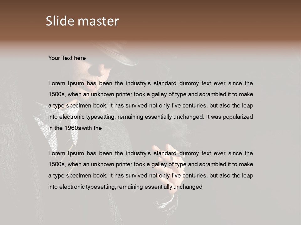 Smoke Man PowerPoint Template