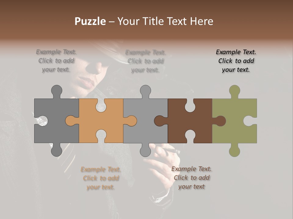 Smoke Man PowerPoint Template