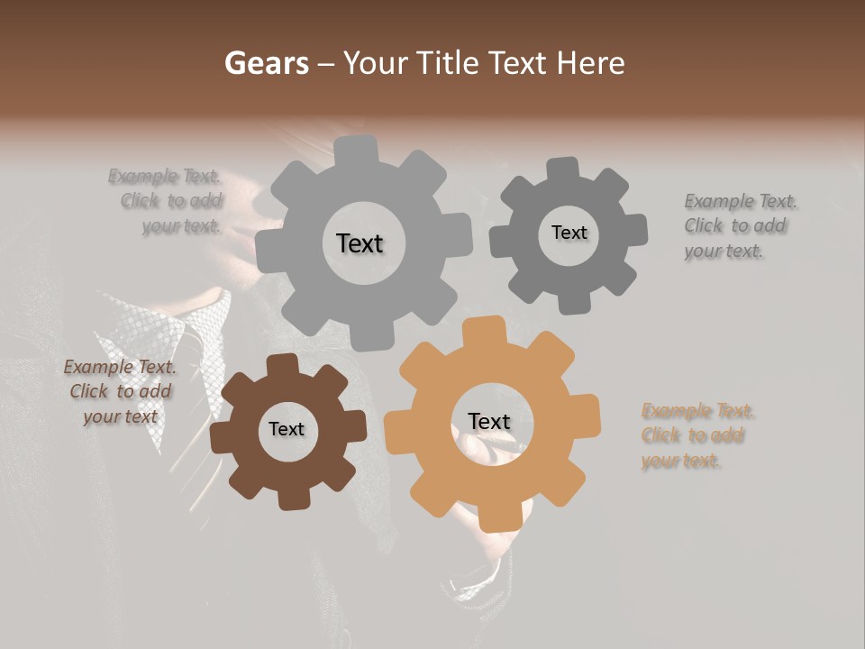 Smoke Man PowerPoint Template