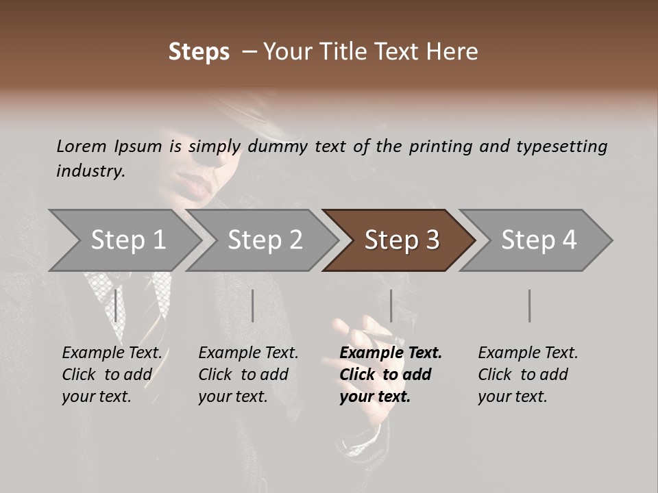 Smoke Man PowerPoint Template