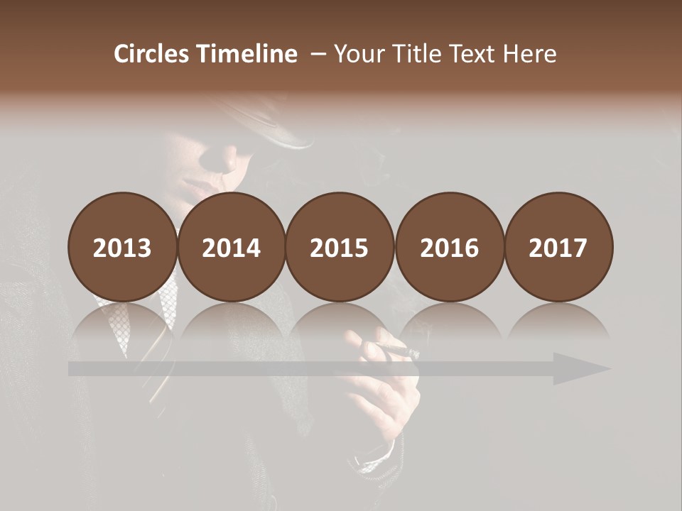 Smoke Man PowerPoint Template