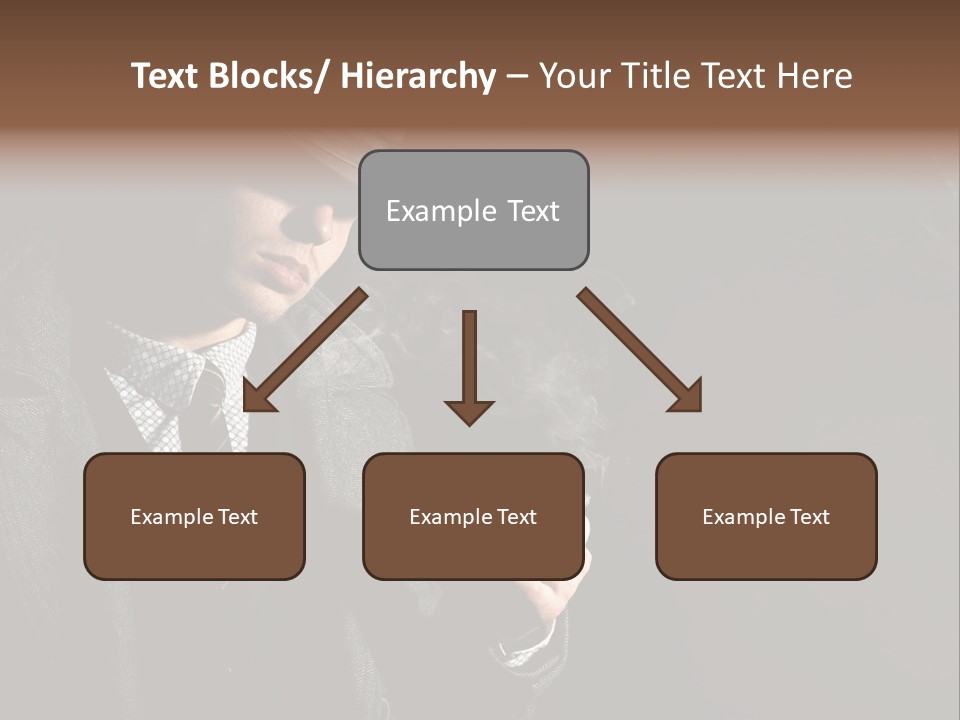 Smoke Man PowerPoint Template