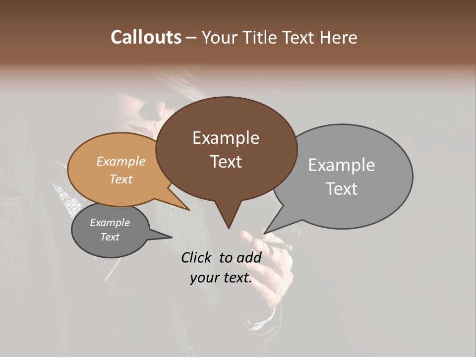 Smoke Man PowerPoint Template