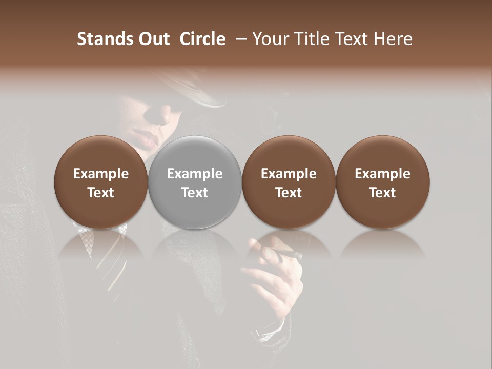 Smoke Man PowerPoint Template