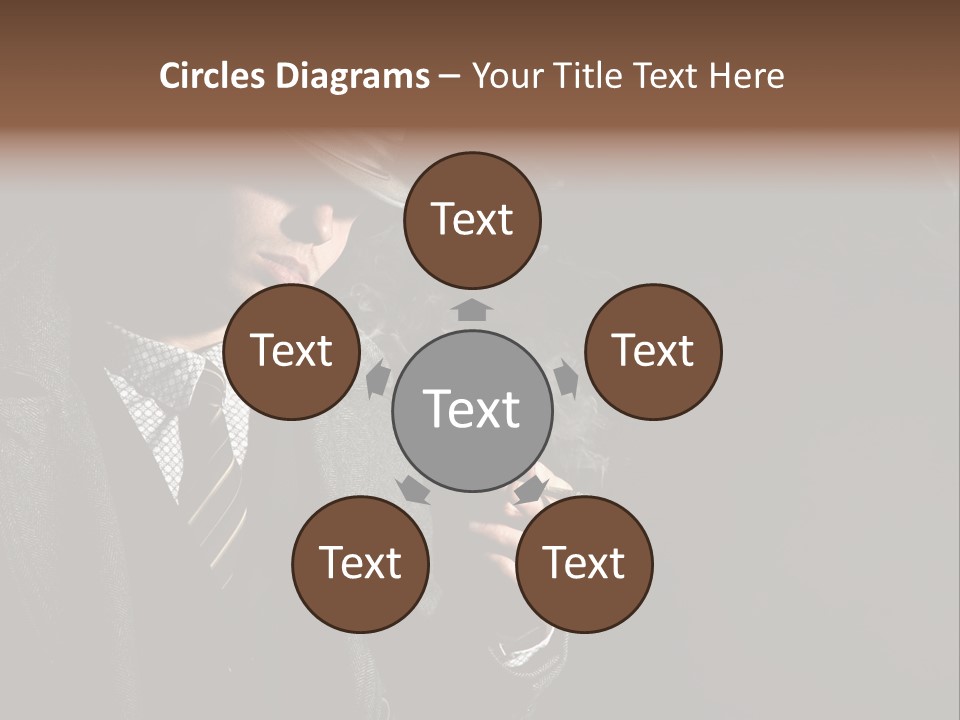 Smoke Man PowerPoint Template