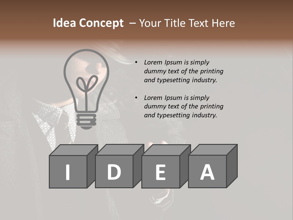 Smoke Man PowerPoint Template