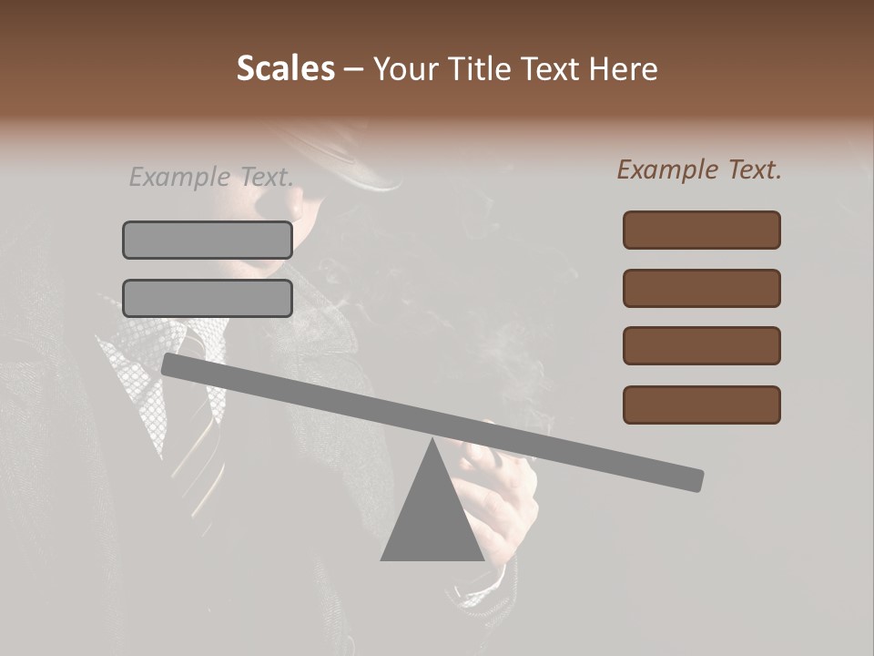 Smoke Man PowerPoint Template