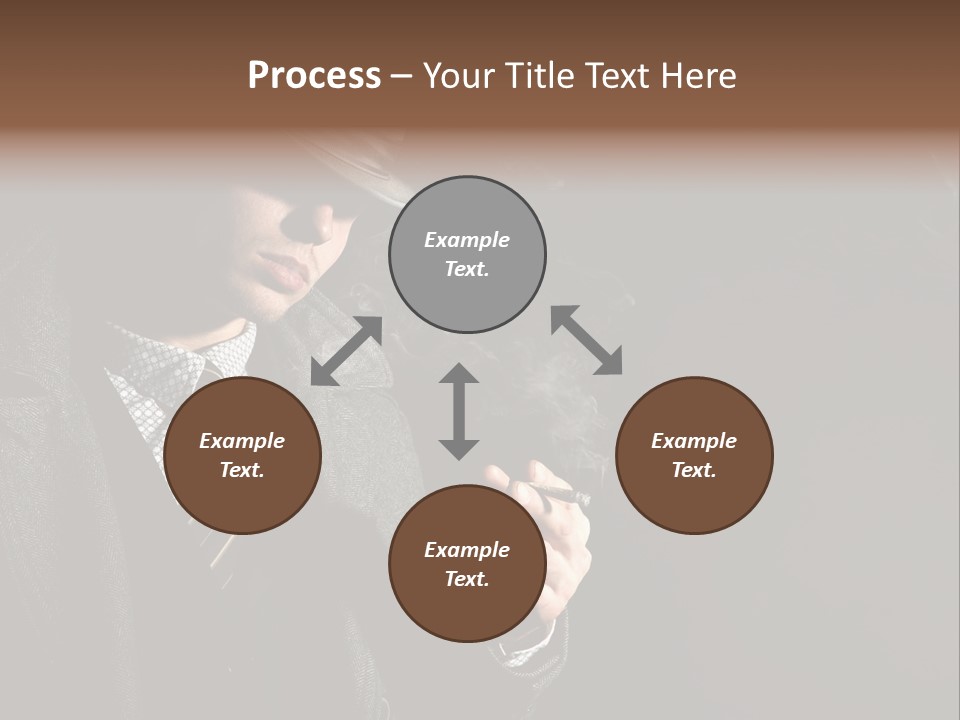 Smoke Man PowerPoint Template