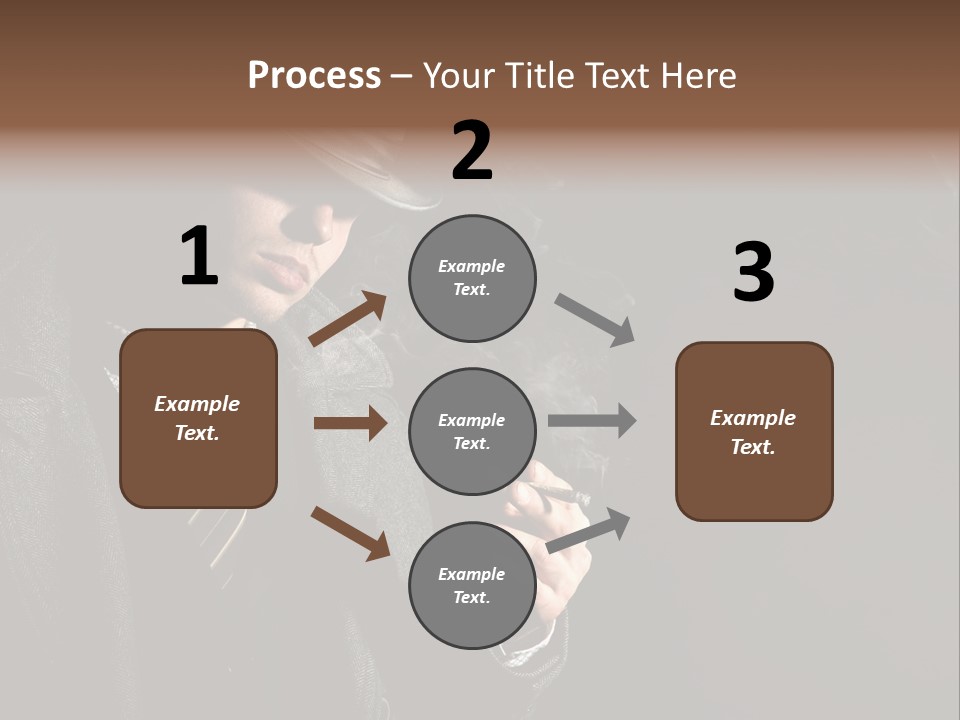 Smoke Man PowerPoint Template