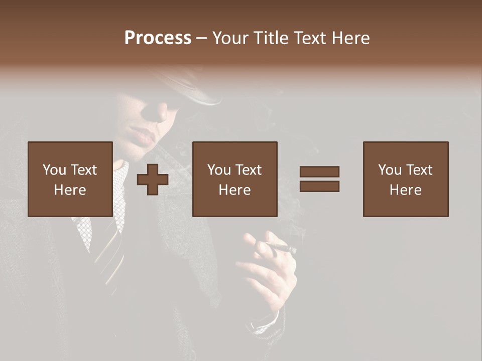 Smoke Man PowerPoint Template