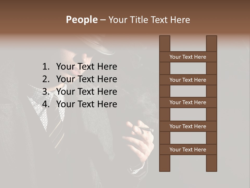 Smoke Man PowerPoint Template