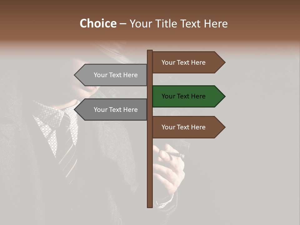 Smoke Man PowerPoint Template