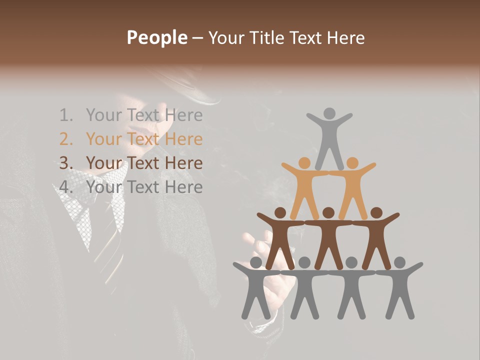 Smoke Man PowerPoint Template