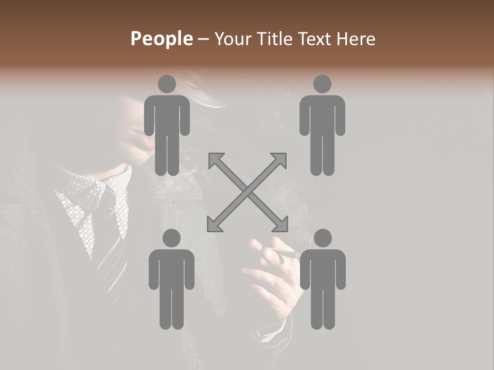 Smoke Man PowerPoint Template