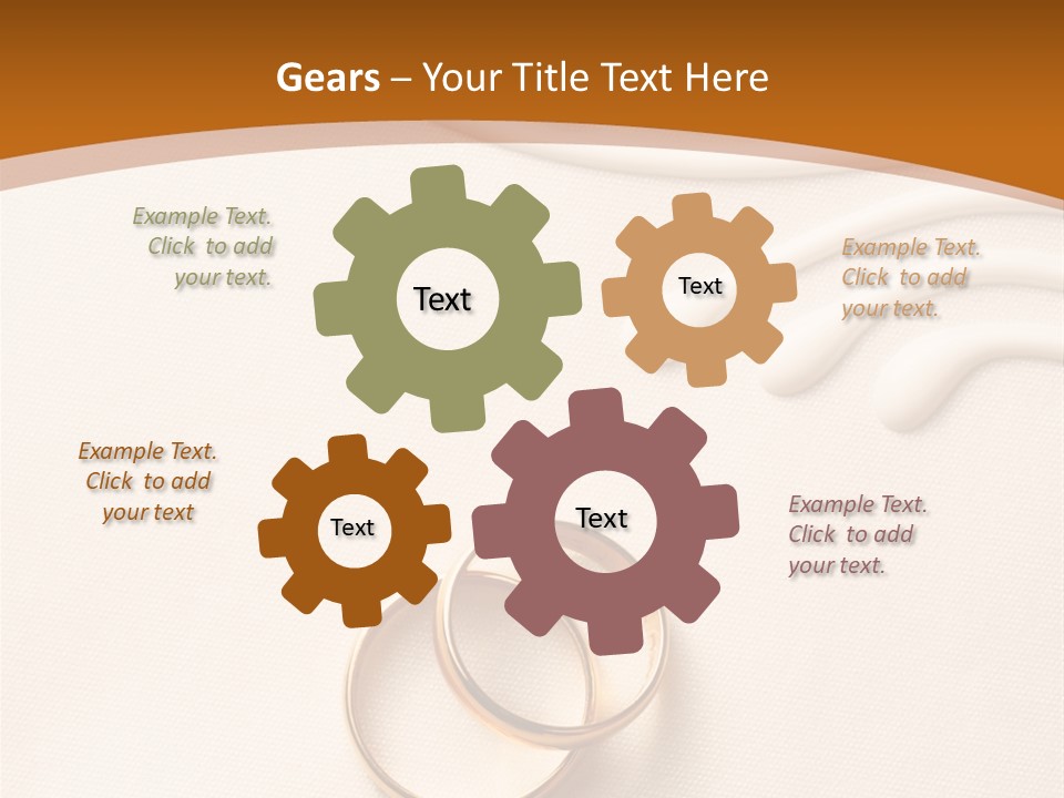 Invitation Wedding Paper PowerPoint Template