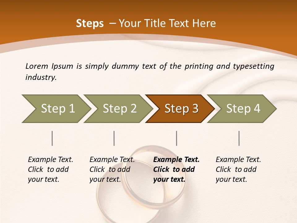 Invitation Wedding Paper PowerPoint Template