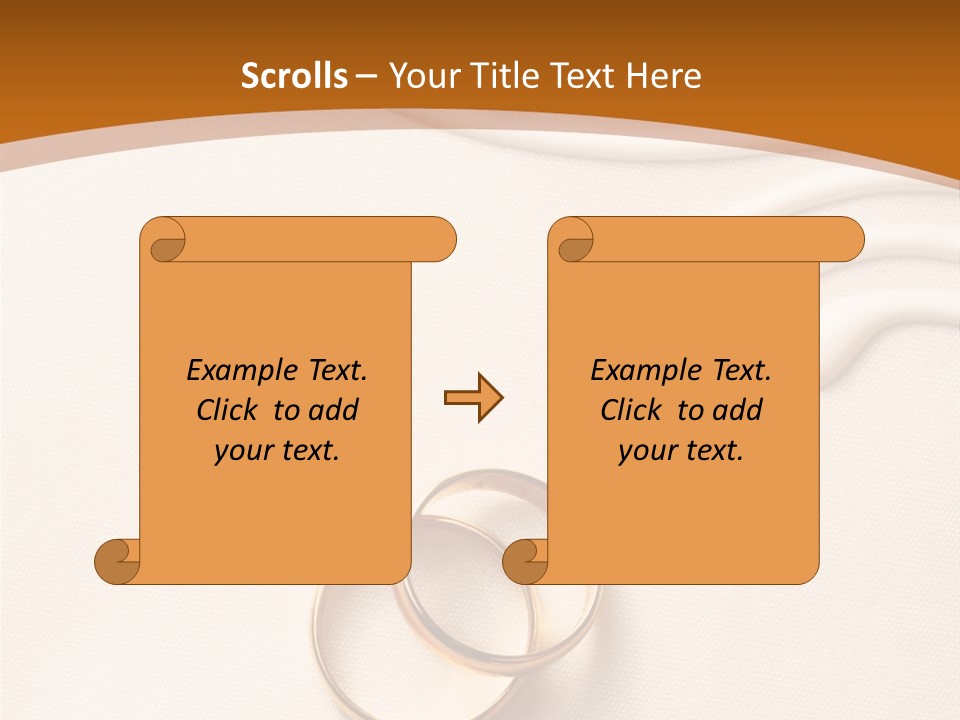 Invitation Wedding Paper PowerPoint Template