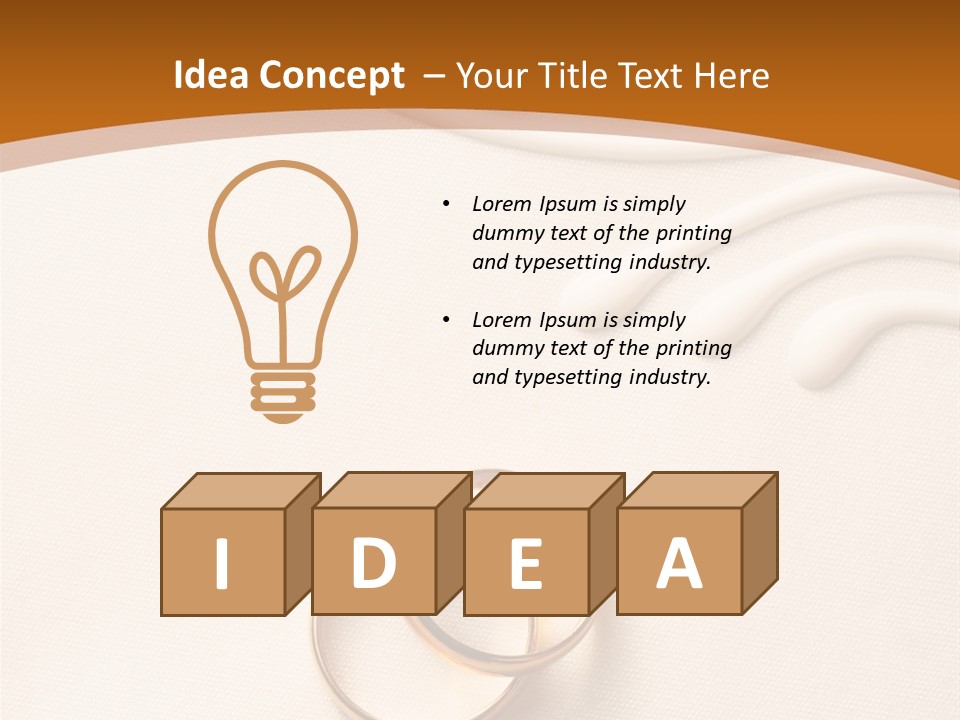 Invitation Wedding Paper PowerPoint Template