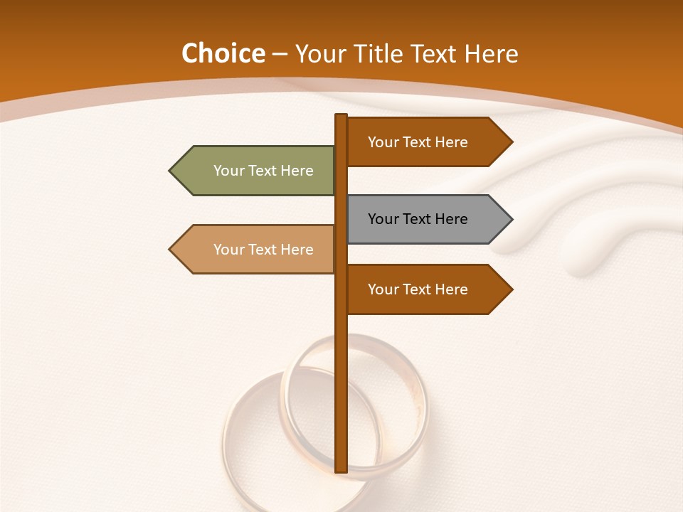 Invitation Wedding Paper PowerPoint Template