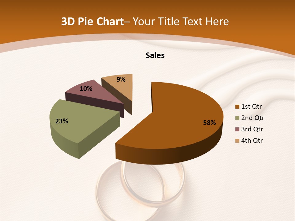 Invitation Wedding Paper PowerPoint Template