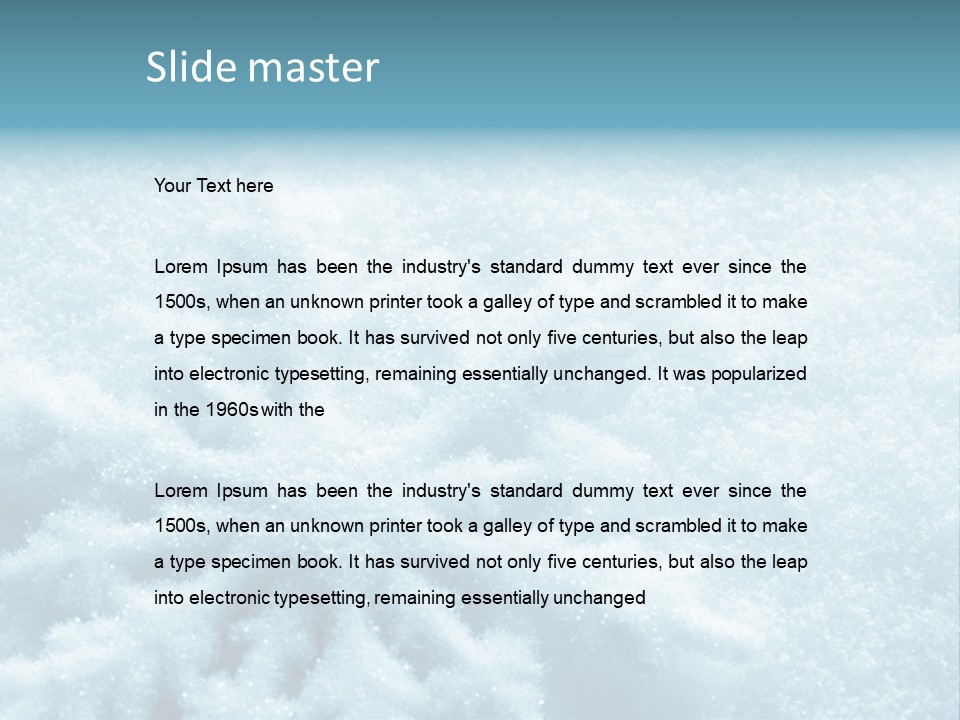 Snowflake PowerPoint Template