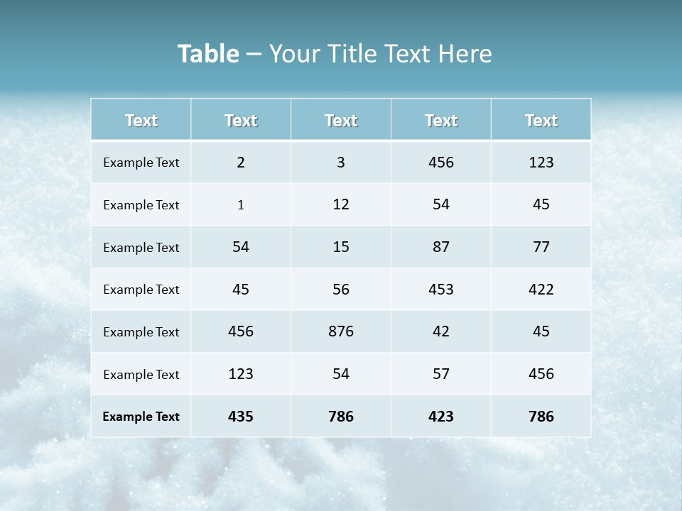 Snowflake PowerPoint Template