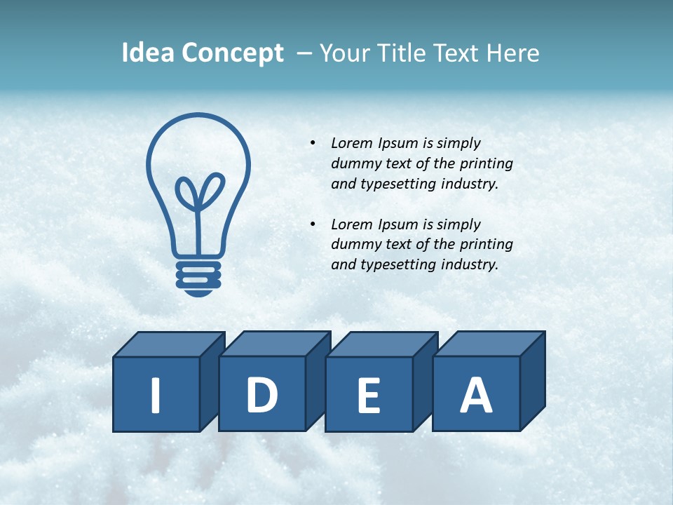 Snowflake PowerPoint Template