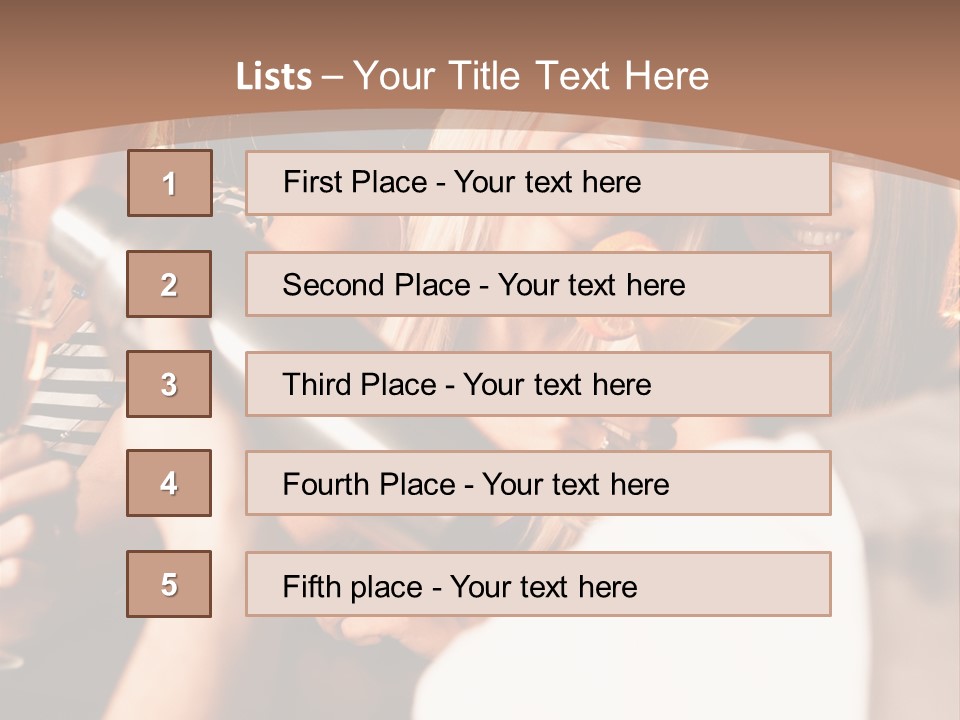 Girl Luxurious Year PowerPoint Template