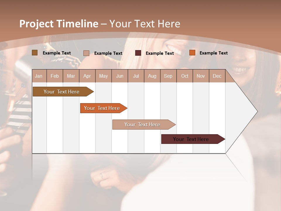 Girl Luxurious Year PowerPoint Template