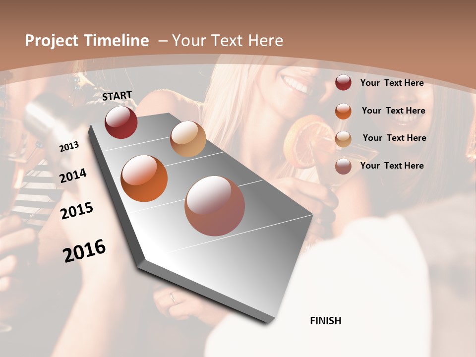 Girl Luxurious Year PowerPoint Template