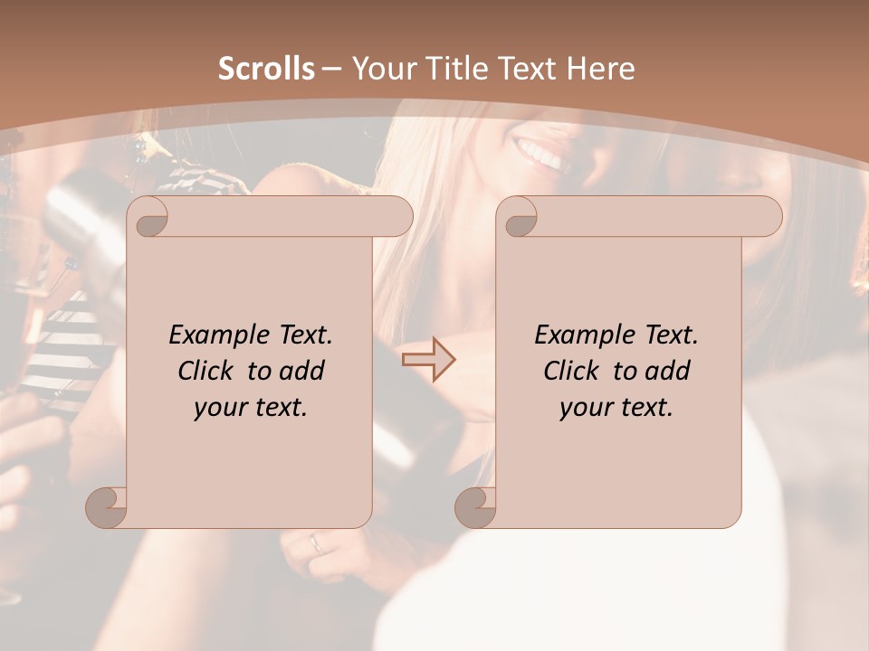 Girl Luxurious Year PowerPoint Template