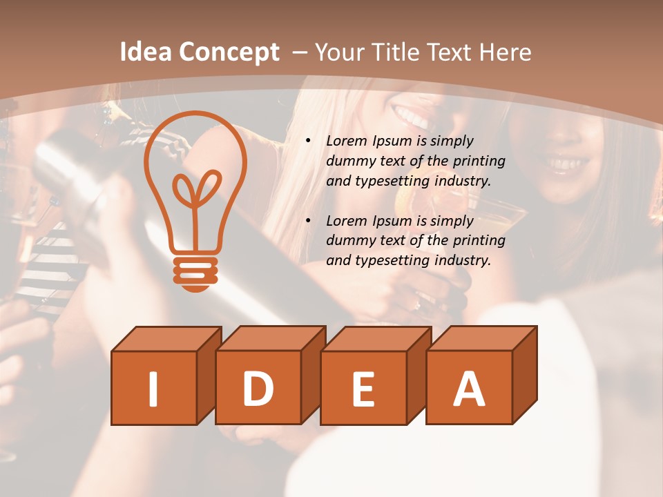 Girl Luxurious Year PowerPoint Template