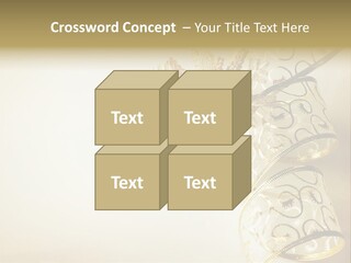 Christmas Golden PowerPoint Template
