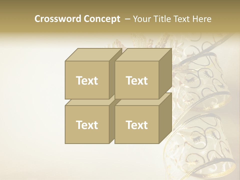Christmas Golden PowerPoint Template