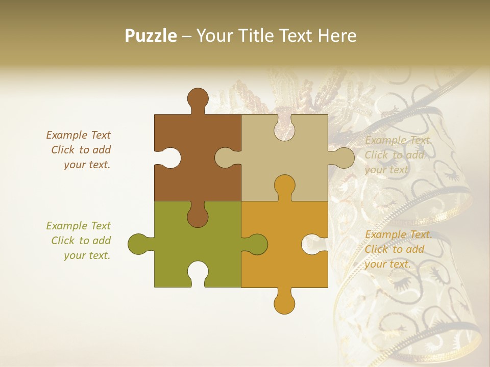 Christmas Golden PowerPoint Template