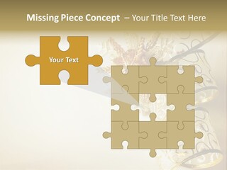 Christmas Golden PowerPoint Template