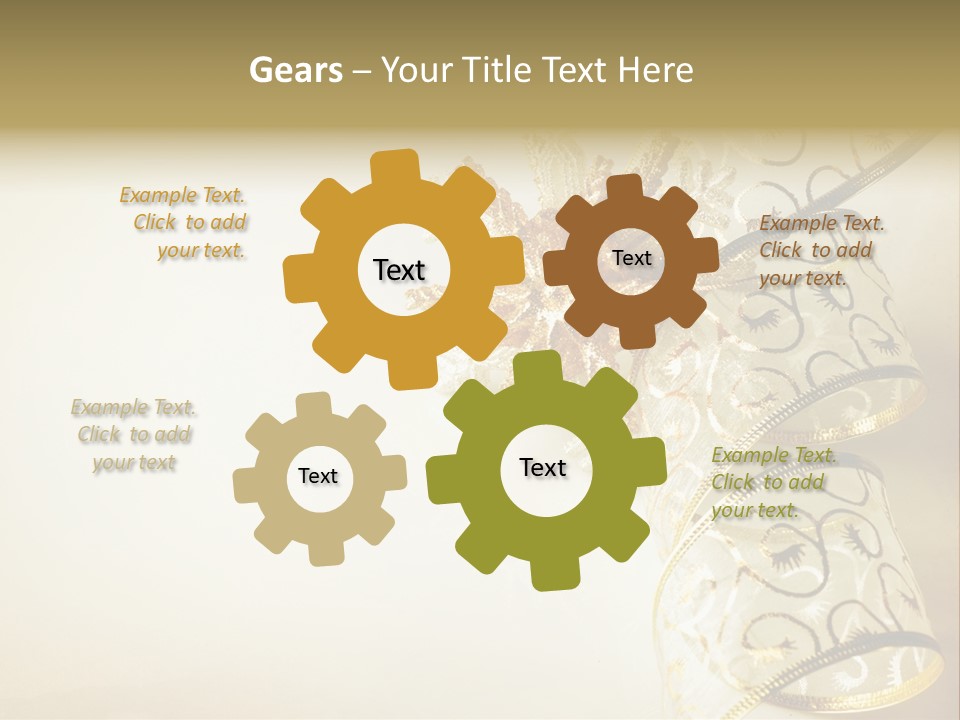 Christmas Golden PowerPoint Template