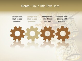 Christmas Golden PowerPoint Template
