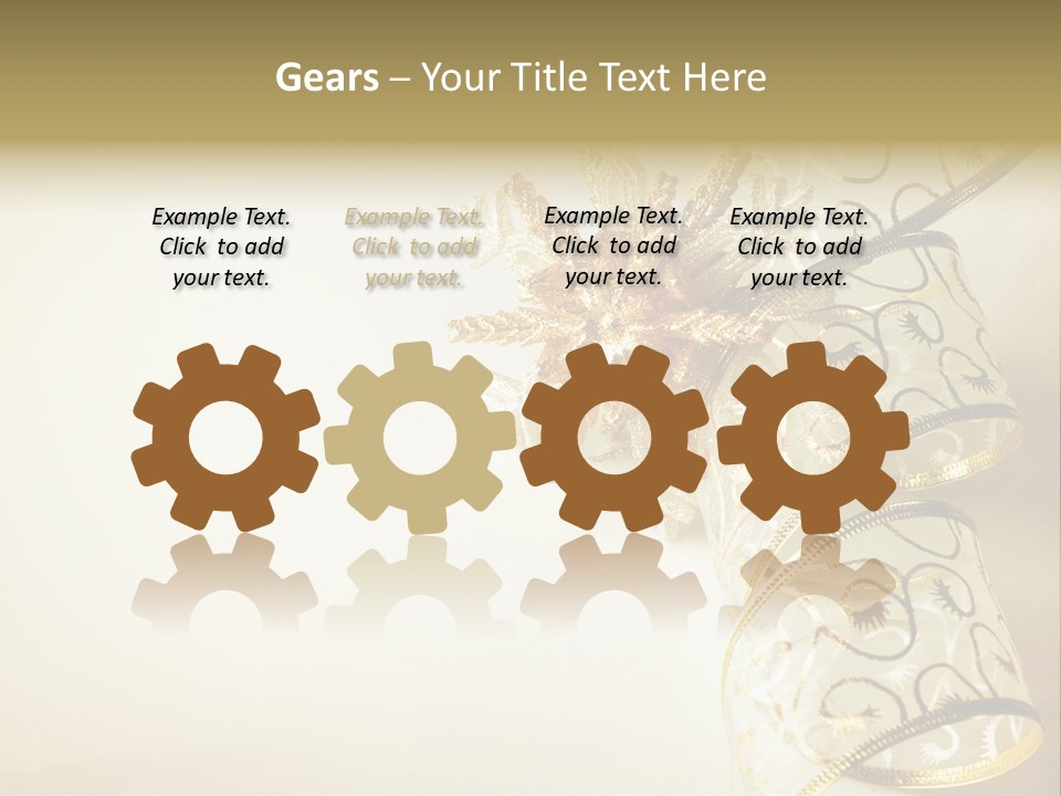 Christmas Golden PowerPoint Template