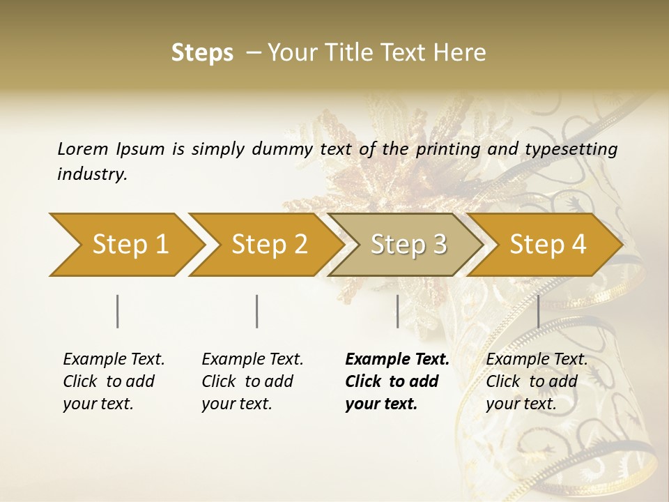 Christmas Golden PowerPoint Template