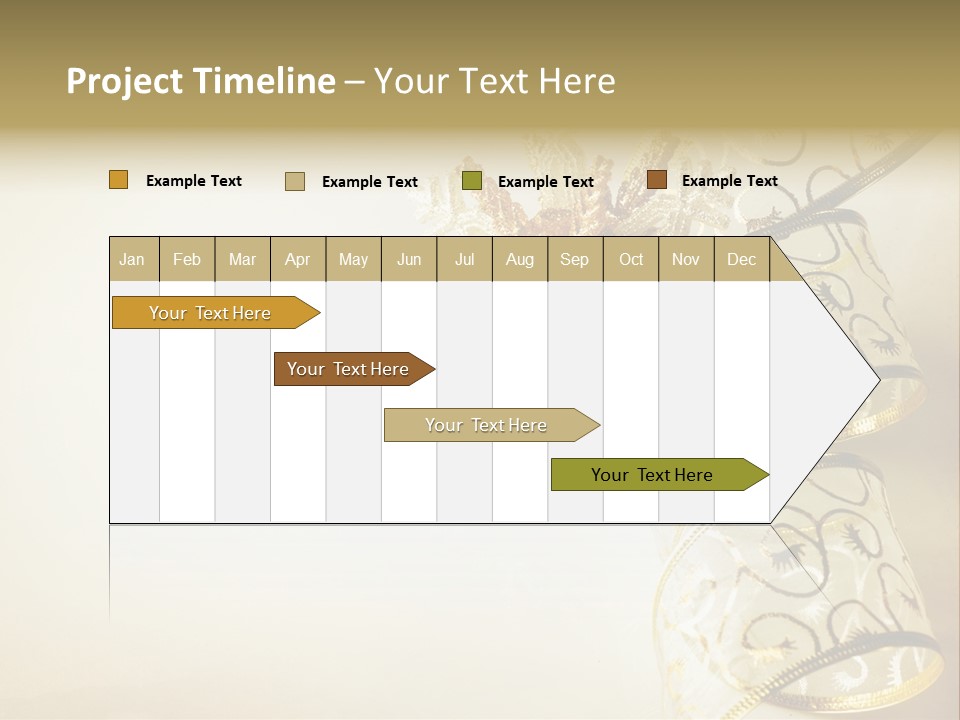 Christmas Golden PowerPoint Template