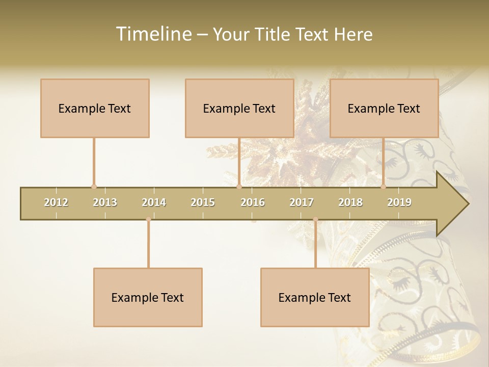 Christmas Golden PowerPoint Template
