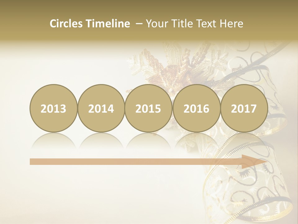 Christmas Golden PowerPoint Template