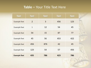 Christmas Golden PowerPoint Template