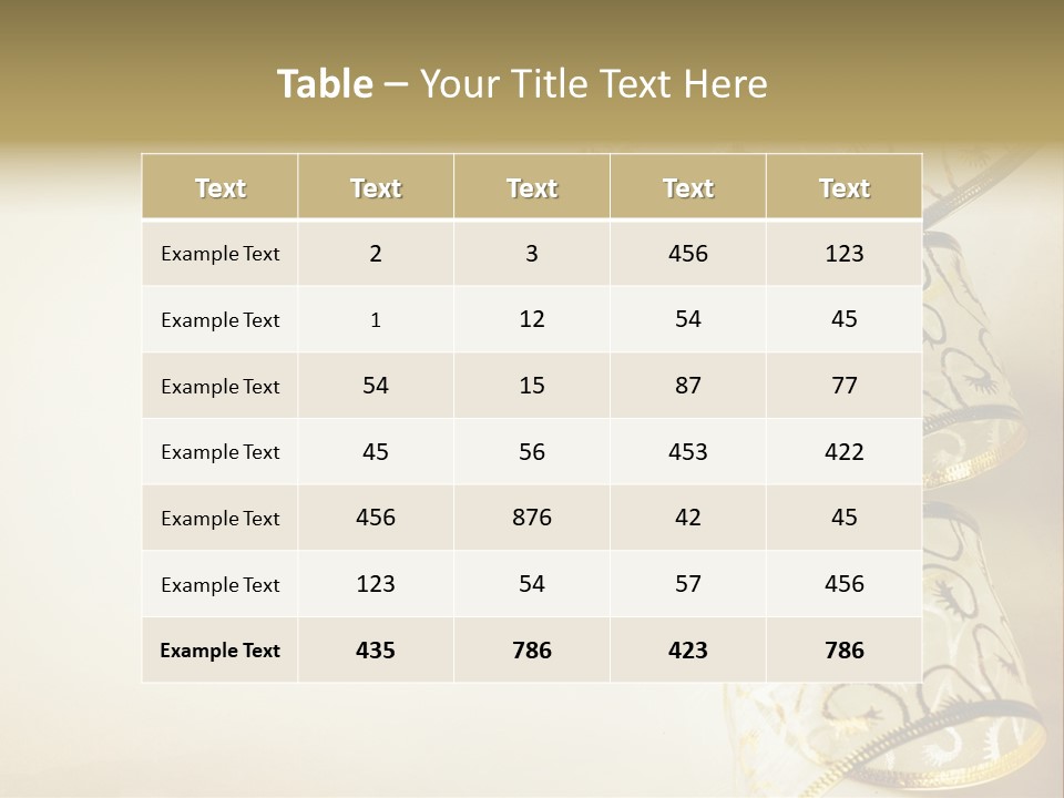 Christmas Golden PowerPoint Template