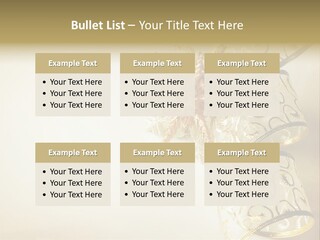 Christmas Golden PowerPoint Template
