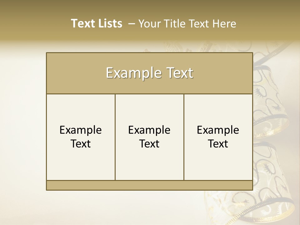 Christmas Golden PowerPoint Template